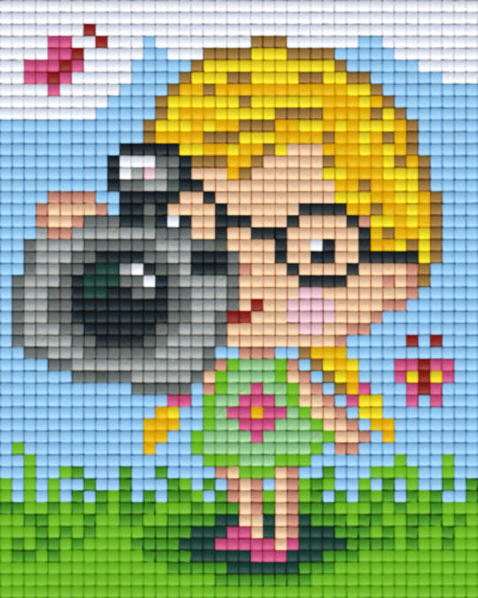 Camera Girl One [1] Baseplate PixelHobby Mini-mosaic Art Kits
